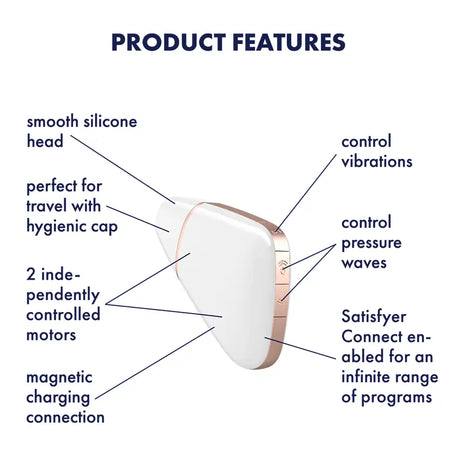 Satisfyer Love Triangle White - Sex Toys - Save 25% - Fast Shipping - Vibrator United Kingdom Stoke-on-trent