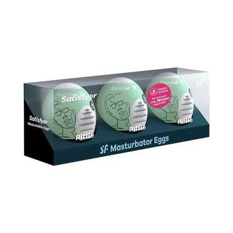 Satisfyer Masturbator Egg 3er Set Riffle - Save 25% - Fast Shipping - Sale United Kingdom Stoke-on-trent