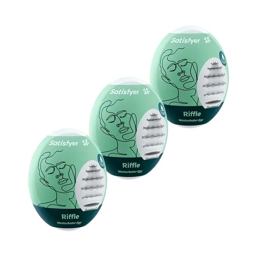 Satisfyer Masturbator Egg 3er Set Riffle - Save 25% - Fast Shipping - Sale United Kingdom Stoke-on-trent
