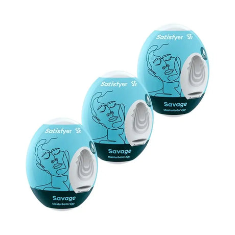 Satisfyer Masturbator Egg 3er Set Savage - Sex Toys - Save 25% - Fast Shipping - Sale United Kingdom Stoke-on-trent