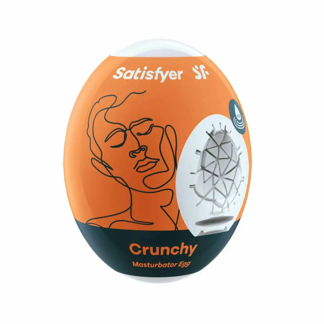 Satisfyer Masturbator Egg Single (crunchy) - Orange - Save 20% - (crunchy) - Fast Shipping - Sale United Kingdom Stoke-on-trent