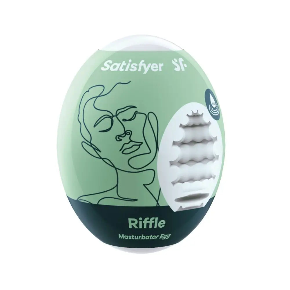 Satisfyer Masturbator Egg Single (riffle) - Light Green - Save 10% - (riffle) - Fast - Sale United Kingdom Stoke-on-trent