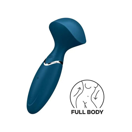Satisfyer Mini Wand-er - Blue - Save 10% - Fast Shipping - Vibrator United Kingdom Stoke-on-trent