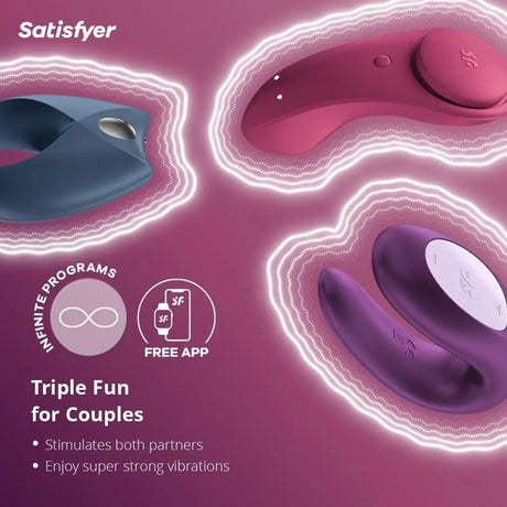 Satisfyer Partner Box 3 - Diverse - Save 10% - Fast Shipping - Vibrator United Kingdom Stoke-on-trent