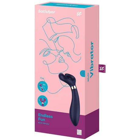 Satisfyer Partner Endless Fun 3 Vibrator Blue - Sex Toys - Save 30% - Fast Shipping - United Kingdom Stoke-on-trent