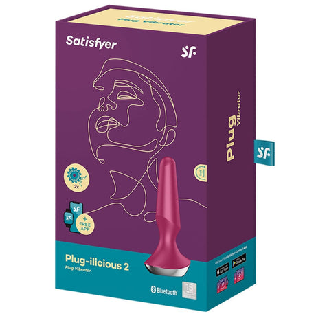 Satisfyer Plug-ilicious 2 Vibrating Butt Plug Berry - Sex