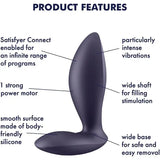 Satisfyer Power Plug - Plum - Save 10% - Fast Shipping - Anal Dildos United Kingdom Stoke-on-trent