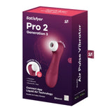 Satisfyer Pro 2 – Generation 3 with Liquid Air Technology App Enabled Wine Red - Save 5% - with - Vibrator United Kingdom Stoke-on-trent