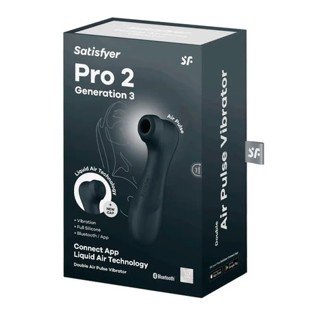 Satisfyer Pro 2 – Generation 3 with Liquid Air Technology App Enabled Black - Save 5% - with - Vibrator United Kingdom Stoke-on-trent