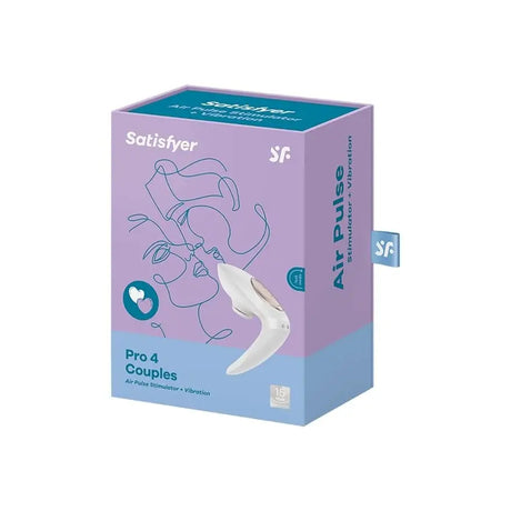 Satisfyer Pro 4 Couples Vibrator White - Sex Toys - Save 30% - Fast Shipping - United Kingdom Stoke-on-trent