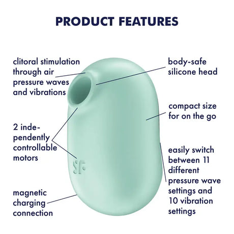 Satisfyer Pro to Go 2 - Mint - Save 10% - to - Fast Shipping - Vibrator United Kingdom Stoke-on-trent