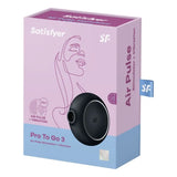 Satisfyer Pro to Go 3 Air Pulse Vibrator Black - Sex Toys - Save 30% - to - Fast Shipping - United Kingdom Stoke-on-trent