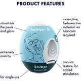 Satisfyer Savage Masturbator Egg – Water-activated Textured Sex Toy - Toys - Save 15% - Male - Sale United Kingdom Stoke-on-trent