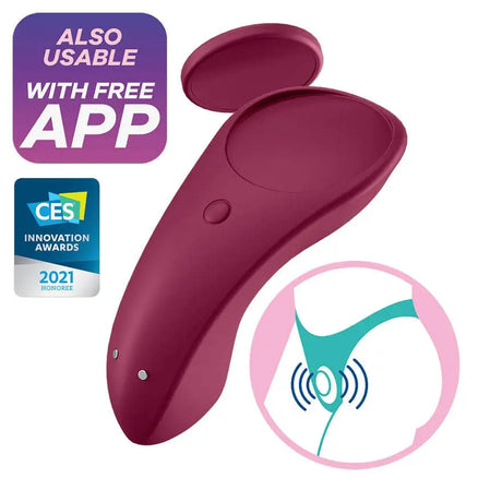 Satisfyer Sexy Secret Panty Vibrator Red - Sex Toys - Save 25% - Fast Shipping - United Kingdom Stoke-on-trent