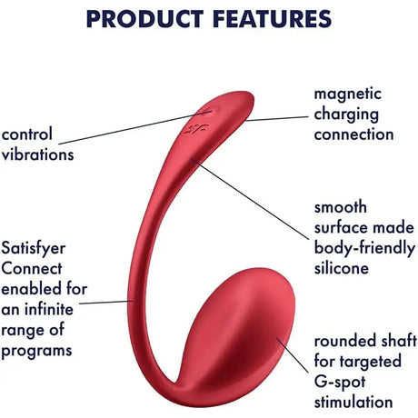 Satisfyer Shiny Petal - Red - Save 20% - 5% - Fast Shipping - Vibrator United Kingdom Stoke-on-trent