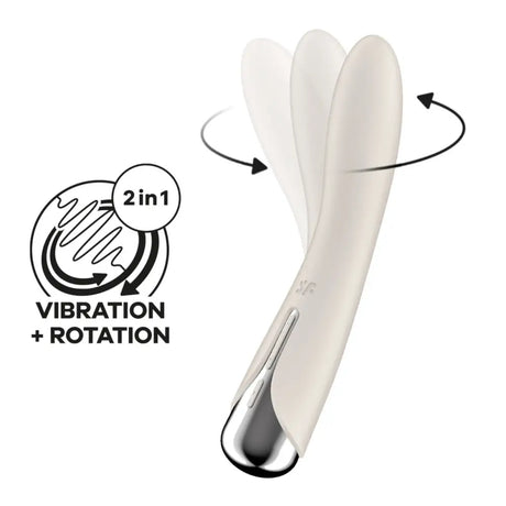 Satisfyer Spinning Vibe 1 - Beige - Save 10% - Fast Shipping - Vibrator United Kingdom Stoke-on-trent