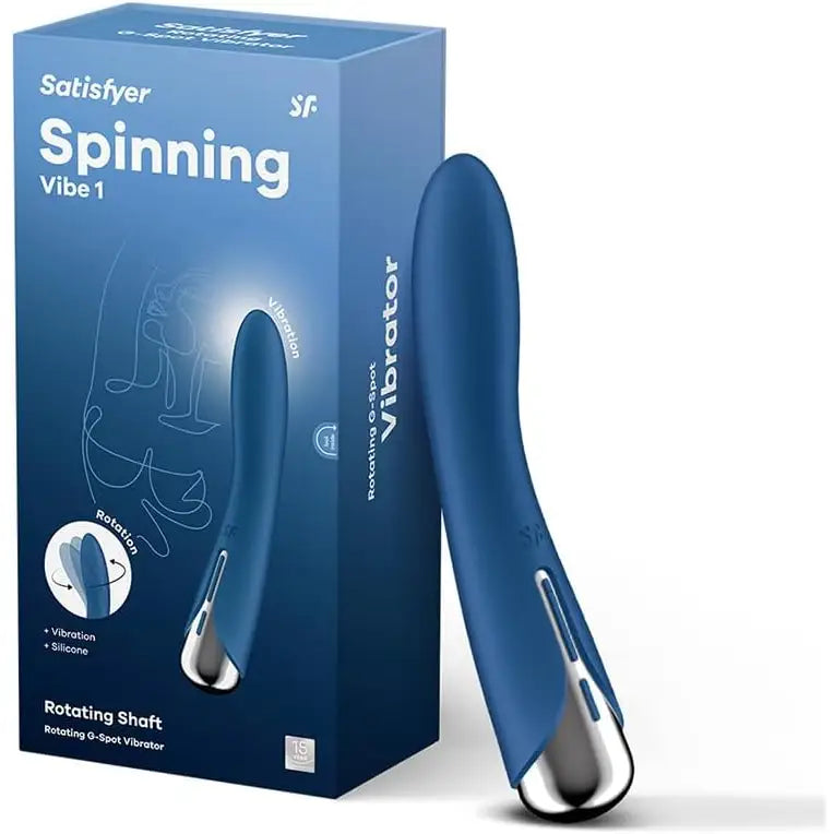 Satisfyer Spinning Vibe 1 - Blue - Save 10% - Fast Shipping - Vibrator United Kingdom Stoke-on-trent