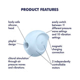 Satisfyer Sugar Rush Air Pulse Vibrator Blue - Save 30% - Fast Shipping - United Kingdom Stoke-on-trent
