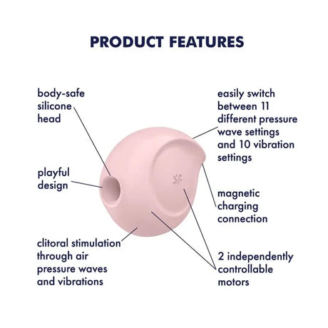 Satisfyer Sugar Rush Air Pulse Vibrator Rose - Save 25% - Fast Shipping - United Kingdom Stoke-on-trent