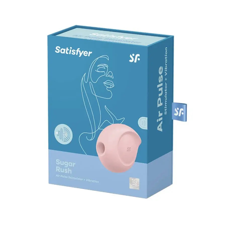 Satisfyer Sugar Rush Air Pulse Vibrator Rose - Save 25% - Fast Shipping - United Kingdom Stoke-on-trent