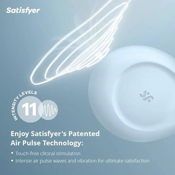 Satisfyer Sugar Rush Blue – Dual Air Pulse & Vibration Clitoral Sex Toy - Save 50% - Vibrator United Kingdom Stoke-on-trent