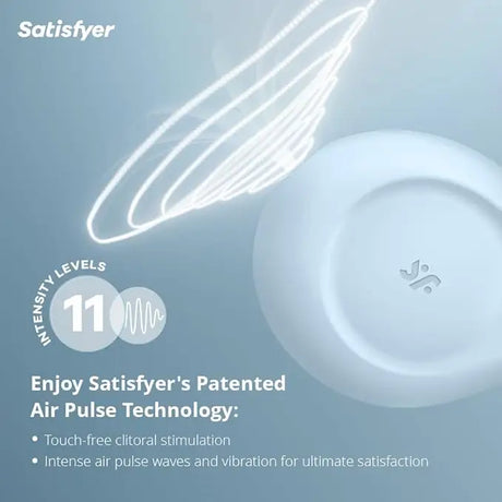 Satisfyer Sugar Rush Blue – Dual Air Pulse & Vibration Clitoral Sex Toy - Save 50% - Vibrator United Kingdom Stoke-on-trent