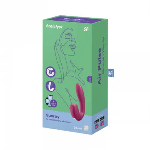 Satisfyer Sunray - Connect App - Berry - Save 5% - Fast Shipping - Vibrator United Kingdom Stoke-on-trent