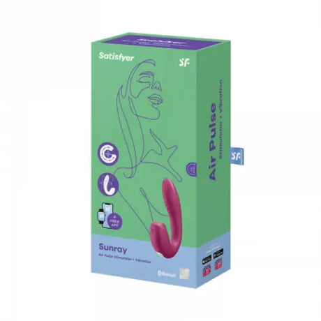 Satisfyer Sunray - Connect App - Berry - Save 5% - Fast Shipping - Vibrator United Kingdom Stoke-on-trent