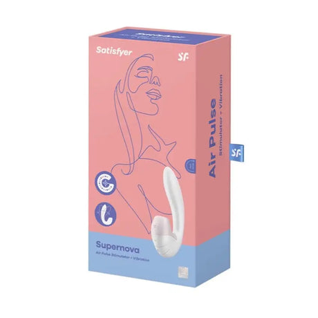 Satisfyer Supernova Air Pulse Vibrator White - Save 25% - Fast Shipping - United Kingdom Stoke-on-trent