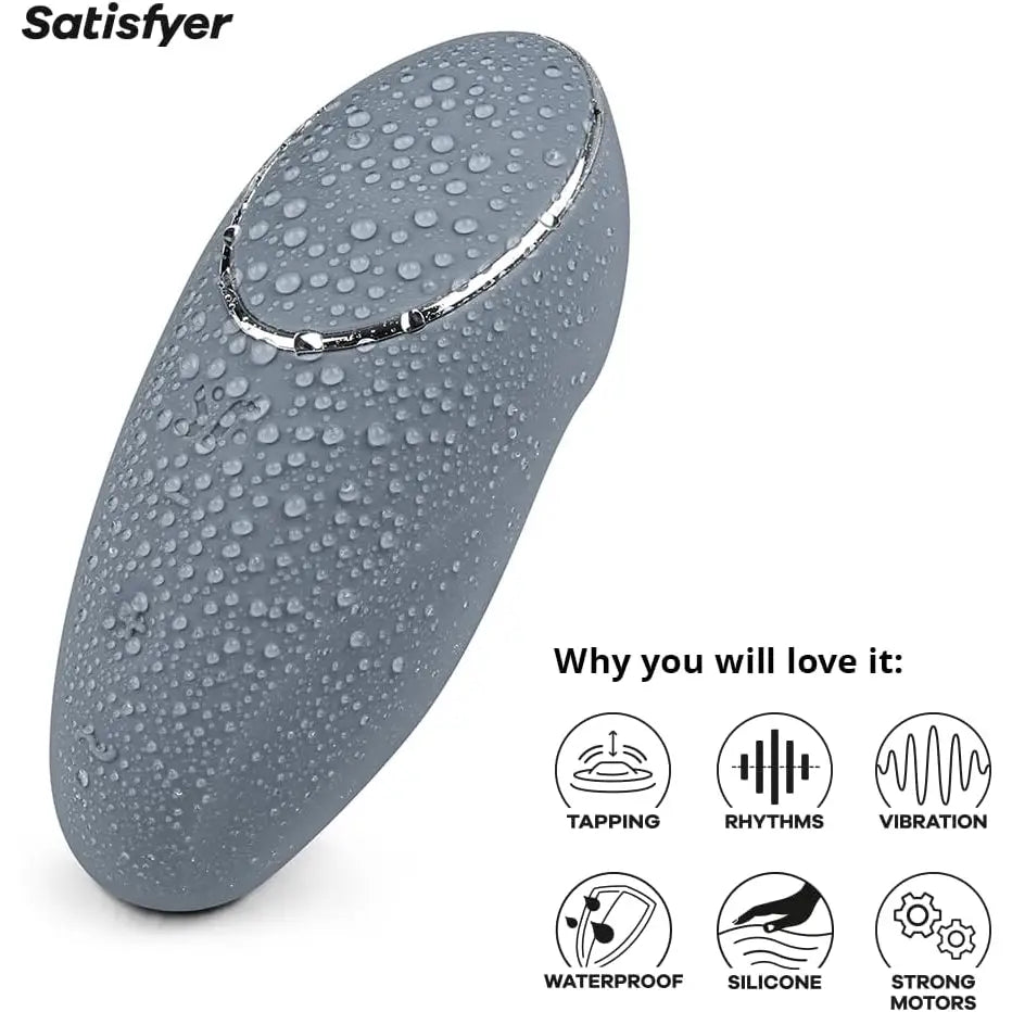 Satisfyer Tap & Climax 1 - Bluegrey - Save 20% - Fast Shipping - Vibrator United Kingdom Stoke-on-trent