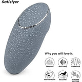 Satisfyer Tap & Climax 1 - Bluegrey - Save 20% - Fast Shipping - Vibrator United Kingdom Stoke-on-trent