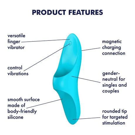 Satisfyer Teaser - Light Blue - Save 10% - Fast Shipping - Vibrator United Kingdom Stoke-on-trent