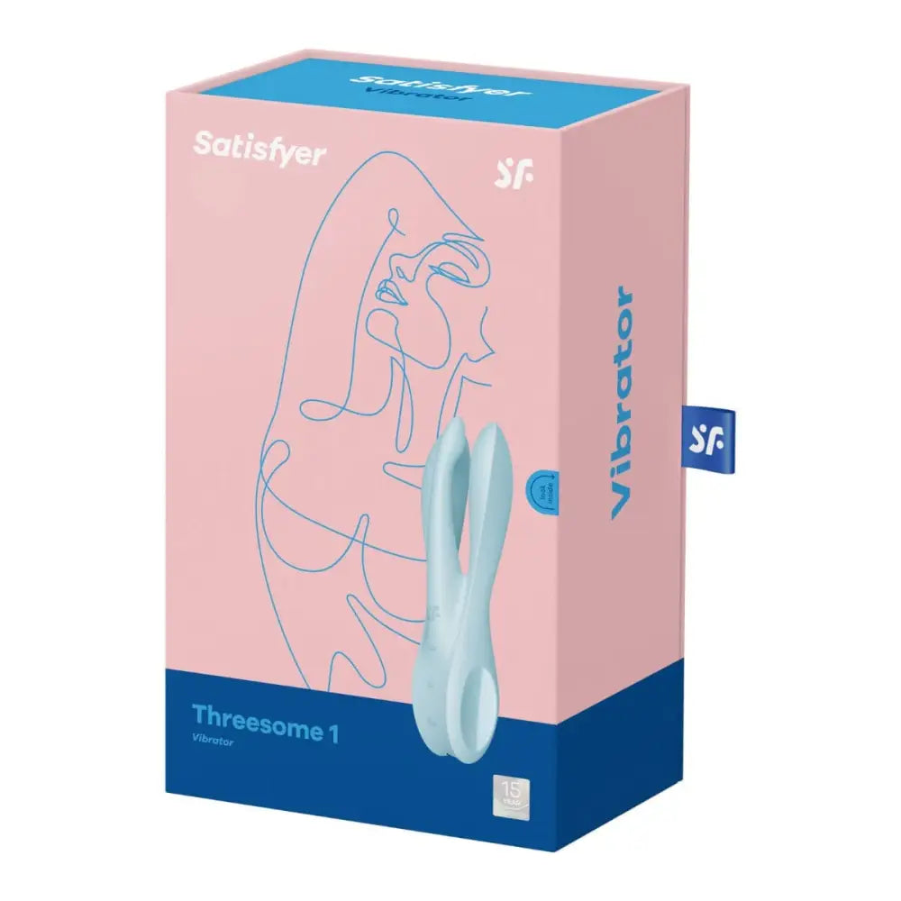 Satisfyer Threesome 1 Vibrator Light Blue - Sex Toys - Save 25% - Fast Shipping - United Kingdom Stoke-on-trent