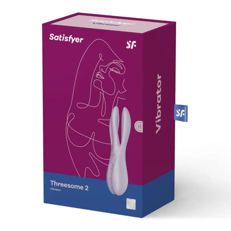 Satisfyer Threesome 2 Vibrator Violet - Sex Toys - Save 25% - Fast Shipping - United Kingdom Stoke-on-trent