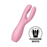 Satisfyer Threesome 3 - Pink - Save 5% - Pink - Fast Shipping - Vibrator United Kingdom Stoke-on-trent