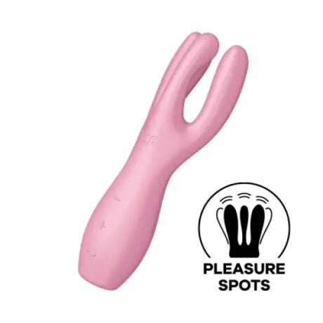 Satisfyer Threesome 3 - Pink - Save 5% - Pink - Fast Shipping - Vibrator United Kingdom Stoke-on-trent