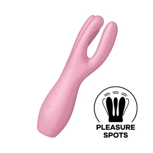 Satisfyer Threesome 3 - Pink - Save 5% - Pink - Fast Shipping - Vibrator United Kingdom Stoke-on-trent