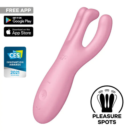 Satisfyer Threesome 4 Vibrator App Controlled Waterproof Multispeed/mode Sex Toy - United Kingdom Stoke-on-trent