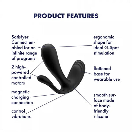 Satisfyer Top Secret + Black - Save 5% - Fast Shipping - Anal Dildos United Kingdom Stoke-on-trent