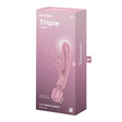 Satisfyer Triple Lover - Pink - Save 5% - Fast Shipping - Vibrator United Kingdom Stoke-on-trent
