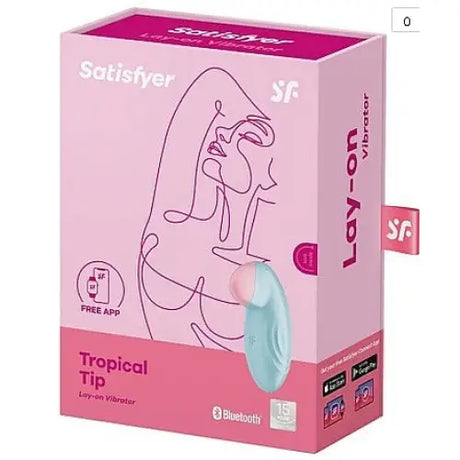 Satisfyer Tropical Tip - Blue - Save 5% - Fast Shipping - Vibrator United Kingdom Stoke-on-trent