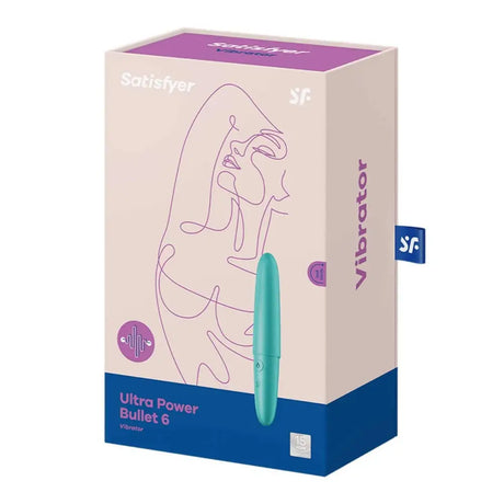 Satisfyer Ultra Power Bullet 6 Vibrator Turquoise - Sex Toys - Save 25% - Fast Shipping - United Kingdom Stoke-on-trent