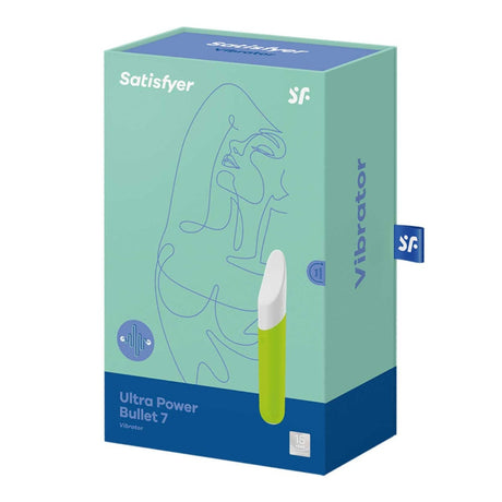 Satisfyer Ultra Power Bullet 7 Vibrator Green - Sex Toys