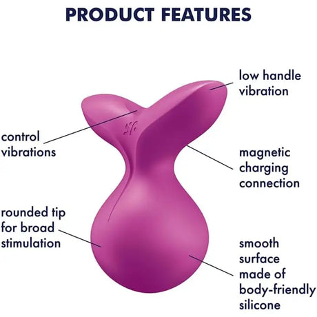 Satisfyer Viva La Vulva 3 - Violet - Save 15% - Fast Shipping - Vibrator United Kingdom Stoke-on-trent