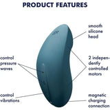 Satisfyer Vulva Lover 2 - Blue - Save 20% - Fast Shipping - Vibrator United Kingdom Stoke-on-trent