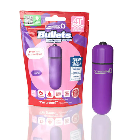 Screaming o 4t Bullet - Grape - Save 10% - o 4t - Fast Shipping - Vibrator United Kingdom Stoke-on-trent