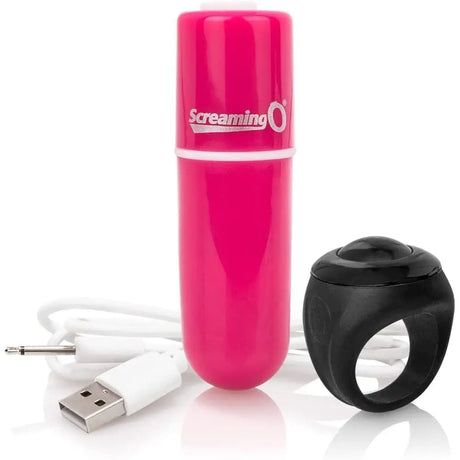 Screaming o Charged Vooom Pink Remote Control Bullet Vibe - Save 25% - o - Fast - Vibrator United Kingdom Stoke-on-trent