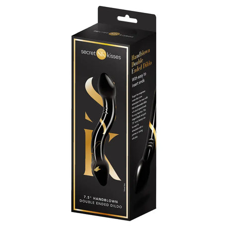 Secret Kisses 7.5 Inch Double Ended Glass Dildo - Save 25% - Fast Shipping - United Kingdom Stoke-on-trent