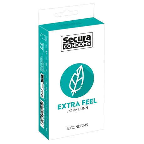 Secura Condoms 12 Pack Extra Feel - Save 25% - Fast Shipping - Sale United Kingdom Stoke-on-trent