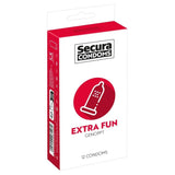 Secura Condoms 12 Pack Extra Fun - Save 30% - Fast Shipping - Sale United Kingdom Stoke-on-trent